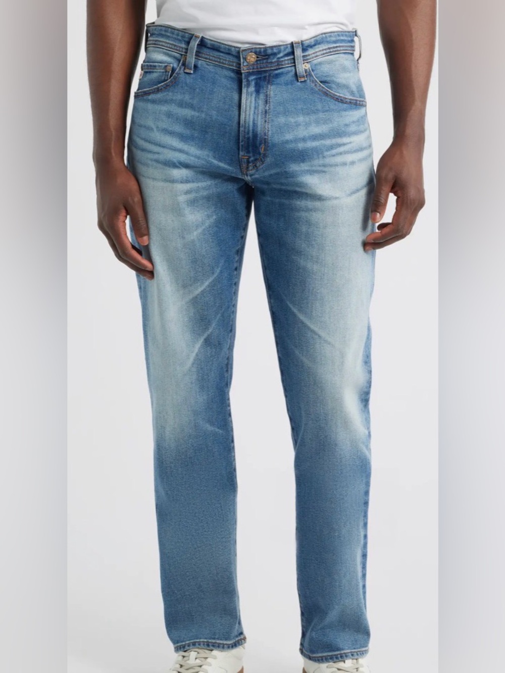 Men’s AG The Graduate Slim Straight Light Blue Jeans 33x34